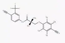 Estructura y frasco de Ostarine (MK2866)